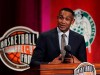 Grant Hill speaks during induction ceremonies at the Basketball Hall of Fame, Friday, Sept. 7, 2018, in Springfield, Mass. When the Tokyo Olympics end, Grant Hill will replace Jerry Colangelo and become managing director of USA Basketball’s men’s national team. (AP Photo/Elise Amendol, filea)