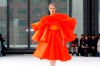 The Carolina Herrera collection is modeled during Fashion Week in New York, Monday, Feb. 10, 2020. (AP Photo/Richard Drew)