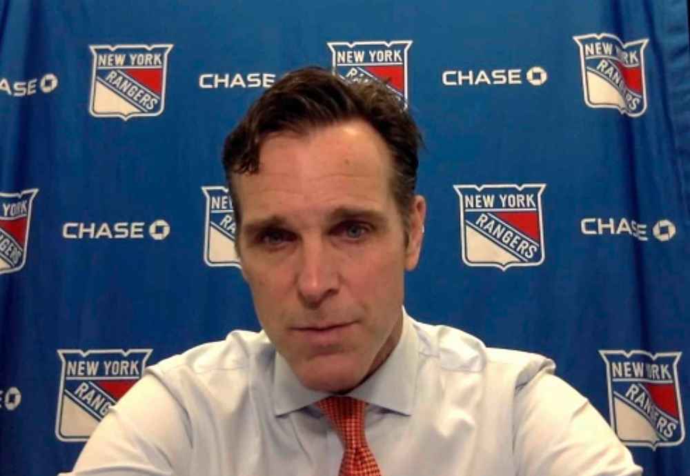 New York Rangers coach David Quinn