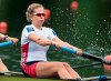 FILE - In this May 29, 2016, file photo, Grace Luczak, right, of the United States, compete at the Women's Pair Final race at the Rowing World Cup on Lake Rotsee in Lucerne, Switzerland. Luczak had left competitive rowing and taken a real job when a move toward gender equity at the Tokyo Games lured her back into a boat. Events were deliberately added to create a more inclusive Olympics and for Luczak it meant four new seats on the U.S. women's rowing team. (Urs Flueeler/Keystone via AP, File)