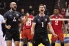 TJ Sanders (right) celebrates along with Nicholas Hoag after blocking a spike attempt by Cuba during the men's volleyball 2020 Olympic qualification tournament at the Pacific Coliseum in Vancouver, on Saturday, January 11, 2020. The postponement of the Tokyo Games to 2021 is a boon to several Canadian athletes whose injuries would have kept them out of the Games this summer, or whose performance and preparation would have been compromised by injury. They have the luxury of time now. THE CANADIAN PRESS/Richard Lam
