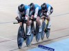 Canada's Annie Foreman-Mackey, Allison Beveridge and Ariane Bonhomme during the Women's 4000m Team Pursuit Finals-Bronze at the Anna Meares Velodrome during the 2018 Commonwealth Games in Brisbane, Australia, Thursday, April 5, 2018. Cycling Canada has nominated its road and track teams for the Tokyo Olympics. THE CANADIAN PRESS/AP /Tertius Pickard