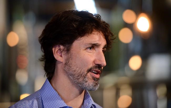 Prime Minister Justin Trudeau holds a news conference at Big Rig Brewery amid the COVID-19 pandemic in Ottawa on Friday, June 26, 2020. THE CANADIAN PRESS/Sean Kilpatrick