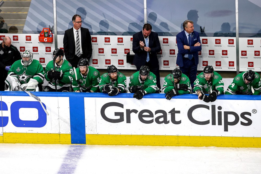 The Dallas Stars were forced to cancel their first games after a reported six players and two staff tested positive for COVID. (Bruce Bennett / Getty Images files)