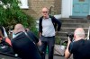 Dominic Cummings, the top aide to Britain's Prime Minister Boris Johnson. leaves his north London home the day after he a gave press conference over allegations he breached coronavirus lockdown restrictions Tuesday May 26, 2020. (Yui Mok/PA via AP)