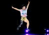 Kaede Maegawa, a Paralympian, participates in a fashion show dubbed 