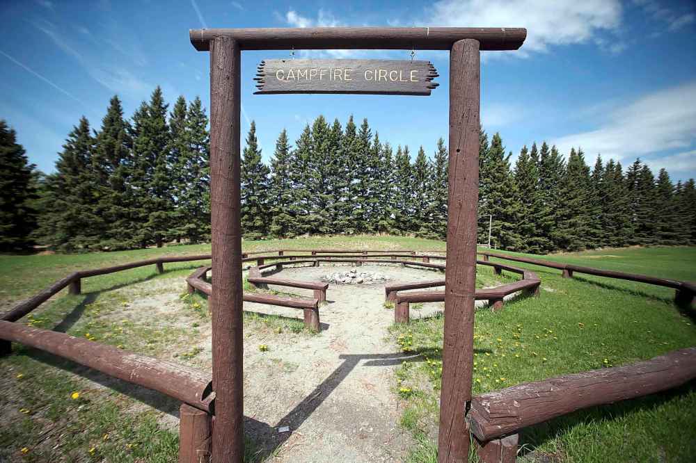 The campfire circle is one of Camp Wannakumbac's most popular features. (Tyler Clarke/The Brandon Sun)