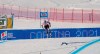 FILE - In this Jan. 20, 2019 file photo, Liechtenstein's Tina Weirather speeds down the course as a banner advertising the ski world championships in Cortina d'Ampezzo is seen in the background, during an alpine ski, women's World Cup super-G in Cortina D'Ampezzo, Italy. The International Ski Federation governing body on Thursday July 2, 2020, has rejected a request by Italian organizers of the 2021 Alpine ski world championships to postpone the competition by one year amid uncertainty during the pandemic. (AP Photo/Giovanni Auletta, file)