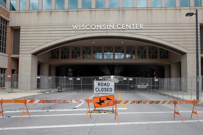 In this Aug. 5, 2020, file photo, The Wisconsin Center in Milwaukee. Joe Biden is poised to unveil his vision for the modern-day Democratic Party in the first presidential nominating convention of the coronavirus era next week. The all-virtual affair will test the former vice president’s ability to overcome unprecedented logistical challenges in an urgent mission to energize his sprawling coalition. (AP Photo/Morry Gash, File)