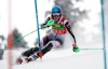 Slovakia's Petra Vlhova competes during the first run of an alpine ski, World Cup women's slalom in Jasna, Slovakia, Saturday, March 6, 2021. (AP Photo/Gabriele Facciotti)