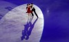 Skaters perform during the opening ceremony of the figure skating Grand Prix finals at the Palavela ice arena, in Turin, Italy, Thursday, Dec. 5, 2019. (AP Photo/Antonio Calanni)