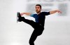 France's Kevin Aymoz competes in the men's free skating during the figure skating Grand Prix finals at the Palavela ice arena, in Turin, Italy, Saturday, Dec. 7, 2019. (AP Photo/Antonio Calanni)