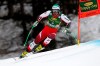 Austria's Vincent Kriechmayr competes during an alpine ski, men's World Cup Super G, in Val Gardena, Italy, Friday, Dec. 20, 2019. (AP Photo/Gabriele Facciotti)