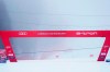 A view of the finish, as an alpine ski, women's World Cup super-G race was postponed because of fog, in Garmisch-Partenkirchen, Germany, Sunday, Jan. 31, 2021. (AP Photo/Giovanni Auletta)