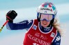 Italy's Marta Bassino reacts at finish line after completing an alpine ski women's World Cup Super G in Val d'Isere, France, Sunday, Dec. 20, 2020. (AP Photo/Giovanni Auletta)