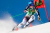 Slovakia's Petra Vlhova speeds down the course during an alpine ski women's World Cup giant slalom in Courchevel, France, Monday, Dec. 14, 2020. (AP Photo/Gabriele Facciotti)