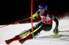 United States' Mikaela Shiffrin competes during an alpine ski, women's World Cup slalom in Flachau, Austria, Tuesday, Jan. 14, 2020. (AP Photo/Marco Trovati)