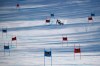 United States' Mikaela Shiffrin competes during an alpine ski, World Cup women's giant slalom in Sestriere, Italy, Saturday, Jan. 18, 2020. (AP Photo/Marco Trovati)