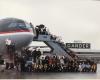 - Town of Gander
The last of the 38 passenger planes diverted to Gander during 9/11 prepares to leave Gander International Airport in Gander, N.L., on Sept. 16, 2001.