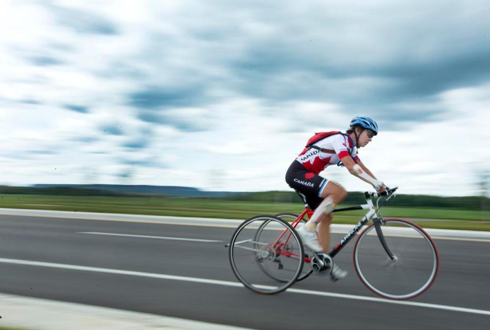 Peter Power - For The Toronto Star
Para-cyclist Shelley Gautier trains in Milton, Ontario in this August 2015 file photo.