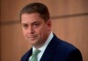 Conservative Leader Andrew Scheer listens to a question during a news conference in Ottawa, Wednesday, April 15, 2020. THE CANADIAN PRESS/Adrian Wyld