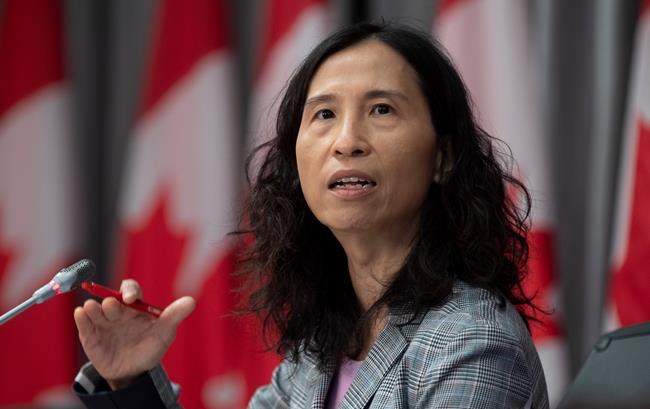 Chief Public Health Officer Theresa Tam speaks during a technical briefing, Tuesday, April 28, 2020 in Ottawa. THE CANADIAN PRESS/Adrian Wyld