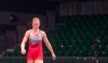 Empty seats provide the background as Canadian wrestler Erica Wiebe steps on to the wrestling mat for competition at the Pan-American qualifier Saturday, March 14, 2020 in Ottawa. THE CANADIAN PRESS/Adrian Wyld
