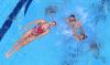 OLI SCARFF - AFP via GETTY IMAGES
Canada performs its free routine in the artistic swimming team event during the Tokyo 2020 Olympic Games. The Canadians finished sixth overall.