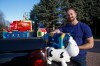 Jay Gamey the founder of Sharesies, a start-up that’s distributing toys amongst its members to be shared/swapped. (Mike Deal / Winnipeg Free Press)