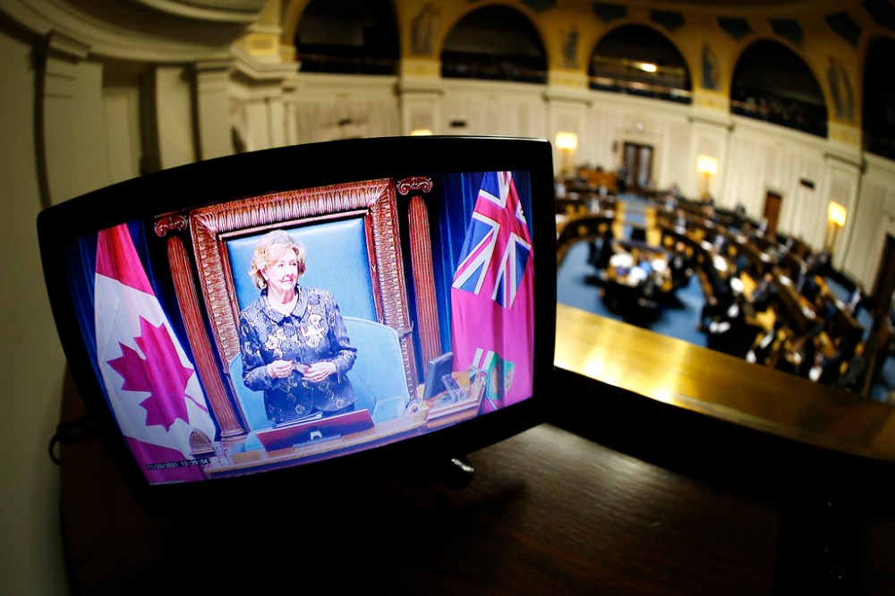 CP
Lt.-Gov. Janice Filmon promised a new direction for the provincial government during Tuesday's throne speech. (John Woods / The Canadian Press)