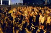 People argue with police during a rally after the Belarusian presidential election in Minsk, Belarus, late Sunday, Aug. 9, 2020. Police and protesters clashed in Belarus' capital and the major city of Brest on Sunday after the presidential election in which the authoritarian leader who has ruled for a quarter-century sought a sixth term in office. (AP Photo)