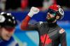 David J. Phillip - AP
Steven Dubois of Canada, reacts after his third place finish in the men's 500-metre final during the short track speedskating competition at the 2022 Winter Olympics, Sunday, Feb. 13, 2022, in Beijing.