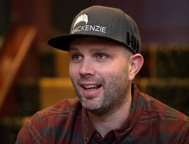 Canadian skier Manuel Osborne-Paradis is shown during an interview in Lake Louise, Alta., on Wednesday, November 27, 2019. THE CANADIAN PRESS/Frank Gunn