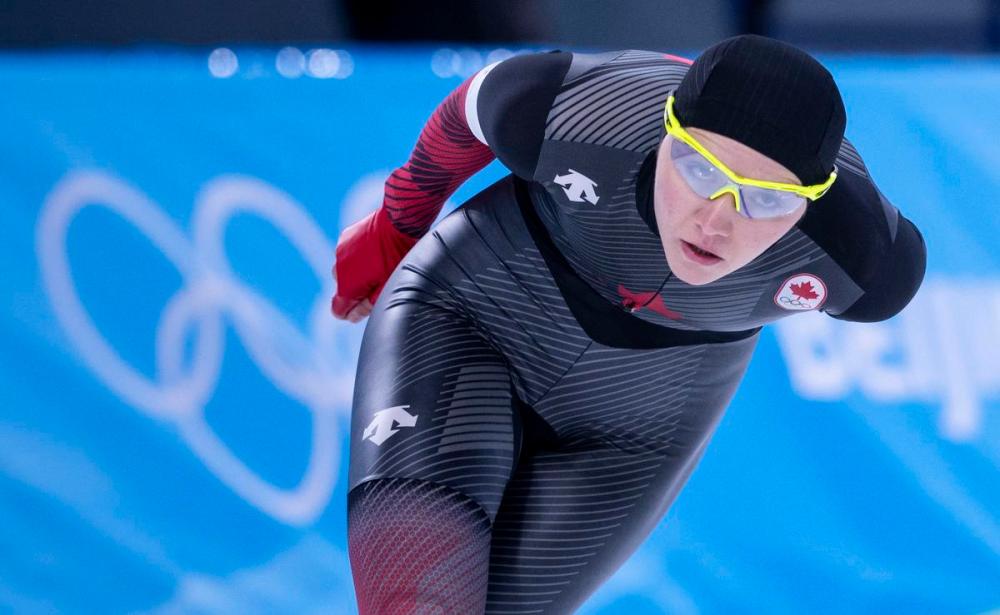 Paul Chiasson - THE CANADIAN PRESS
Canada’s Isabelle Weidemann won the bronze medal in the women’s 3,000-metre speedskating race at the 2022 Winter Olympics in Beijing on Saturday.