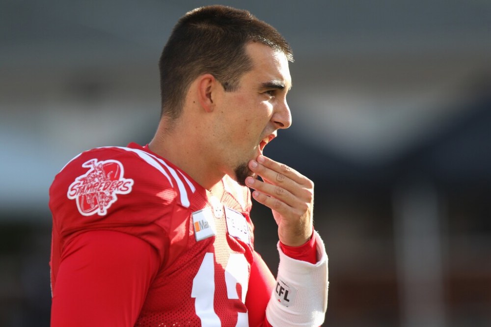 CP
Calgary Stampeders quarterback Jake Maier got the start over Michael O'Connor despite the fact Maier was second on the depth chart. (David Chidley / The Canadian Press files)