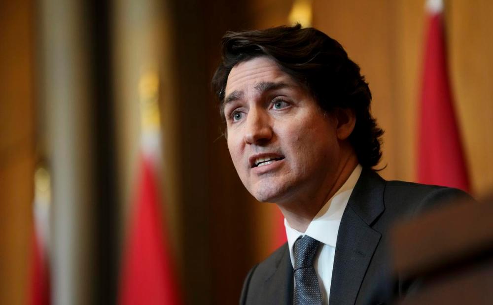 Sean Kilpatrick - THE CANADIAN PRESS
Prime Minister Justin Trudeau speaks during a press conference in Ottawa on Jan. 12, 2022.
