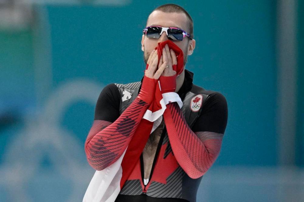 WANG ZHAO - AFP via GETTY IMAGES
Canada's Laurent Dubreuil was a rocket, writes Bruce Arthur. Dubreuil was the fastest man of the day through the first 200 metres.