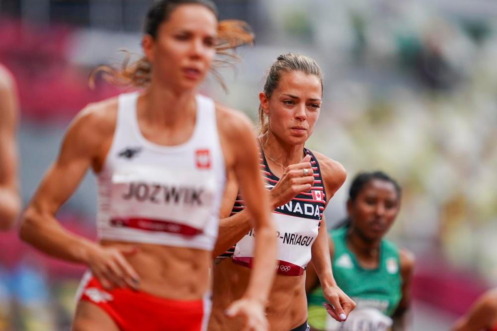 Stephen Hosier - THE CANADIAN PRESS SUPPLIED PHOTO
Canadian runner Melissa Bishop-Nriagu competes in the Women’s 800m heats during the Tokyo Olympics in Japan on Friday.
