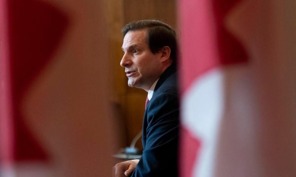 Adrian Wyld - THE CANADIAN PRESS
Public Safety Minister Marco Mendicino responds to a question during a news conference on Feb. 15, 2022 in Ottawa.