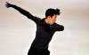 Nathan Chen of the USA performs during a practice session at the Figure Skating World Championships in Stockholm, Sweden, Tuesday, March 23, 2021. (AP Photo/Martin Meissner)