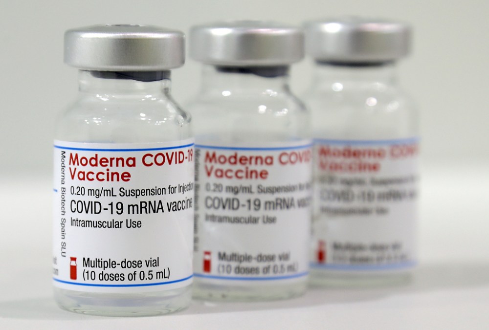Tribune Media TNS
The Moderna vaccine is now SpikeVax. (Michael Sohn / Pool files)