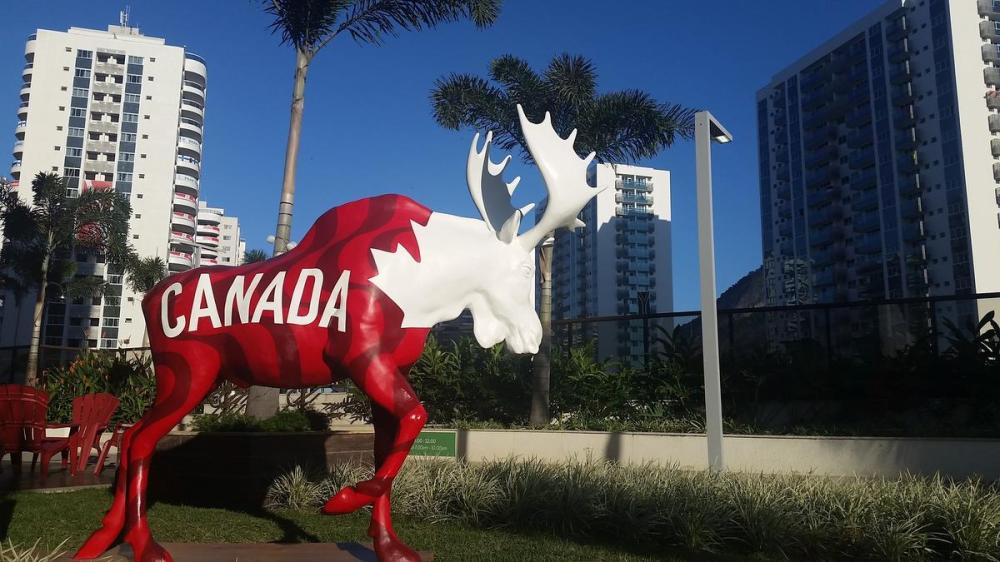 Rosie DiManno - Toronto Star file photo
The fibreglass moose team Canada bring to every Olympics, seen in this file photo from the 2016 Rio Games, was taken for a walkabout in Tokyo, which pretty much happens every Olympics.