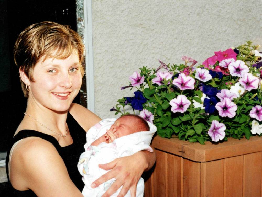 Jenn and her nephew, Nicholas, at a birthday celebration for her mom in July, 1997. (Supplied photo)