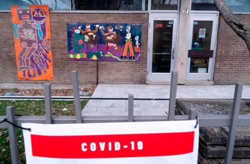 A closed school is seen in Montreal, Monday, April 27, 2020. The first step of Quebec's recovery plan is geeting students back in elementary schools and reopening daycares. Premier Francois Legault set May 11 as reopening day for schools and daycares outside greater Montreal, with Montreal to follow suit the next week on May 19.  THE CANADIAN PRESS/Paul Chiasson
