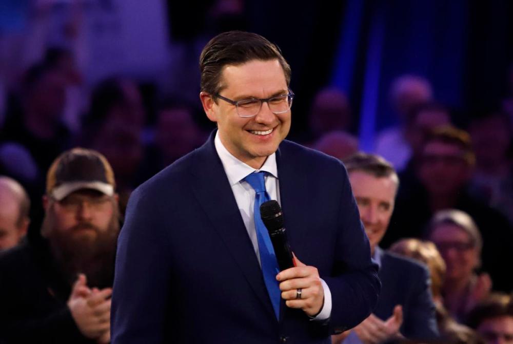 PATRICK DOYLE - THE CANADIAN PRESS
Federal Conservative leadership candidate Pierre Poilievre speaks at rally in Ottawa on Thursday, March 31, 2022.