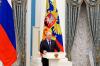 Mikhail Klimentyev - AP
Russian President Vladimir Putin speaks during a joint news conference following with Azerbaijani President Ilham Aliyev their talks in the Kremlin in Moscow, Russia, Tuesday, Feb. 22, 2022.