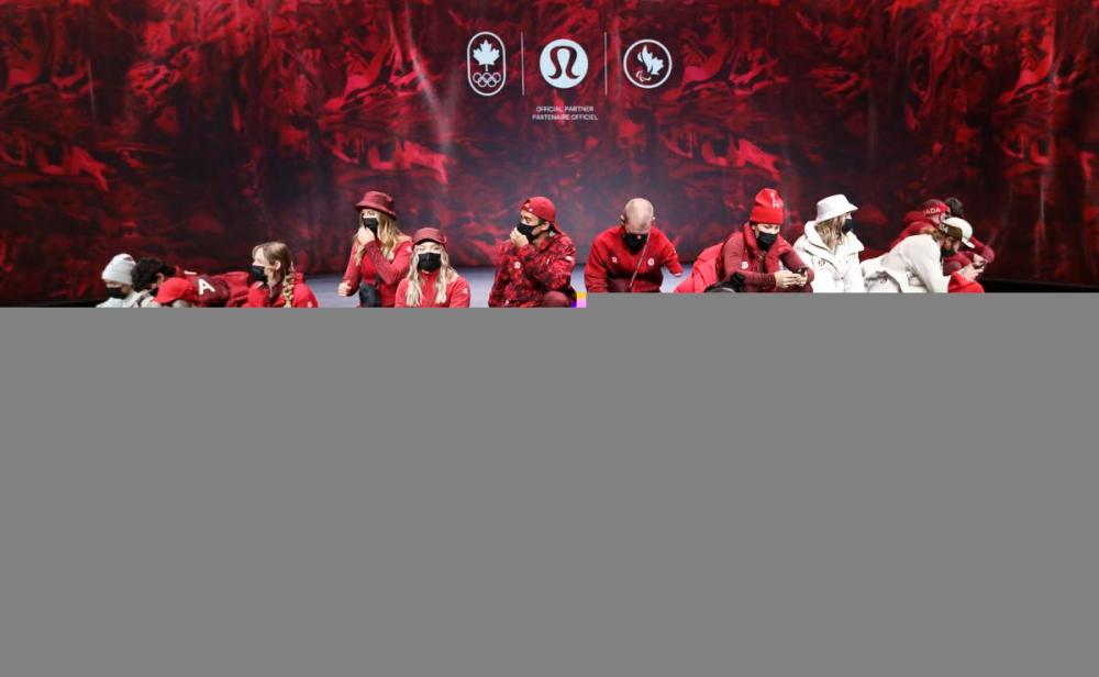 Richard Lautens - Toronto Star
A handlful of athletes gathered in Toronto on Tuesday to unveil Canada’s new Olympic outfits made by Lululemon. Of note, the podium jacket includes a “medal pocket” — ostensibly for all the medals Canada is expecting at Beijing 2022.
