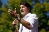 Cole Burston - GETTY IMAGES
Justin Trudeau speaks to supporters during a campaign stop in Maple on Sunday. Trudeau is still the prime minister, but not the same one he was after the campaigns of 2015 or 2019, Susan Delacourt writes.