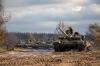 STR - Ukrainian Naval Forces Press Ser
This handout picture taken by Ukrainian Naval Forces Press Service and realised on February 21, 2022 shows Ukrainian tanks in an unknown location of Ukraine.