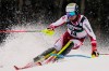 Austria's Manuel Feller speeds down the course during an alpine ski, men's World Cup slalom in Zagreb, Croatia, Wednesday, Jan. 6, 2021. (AP Photo/Giovanni Auletta)